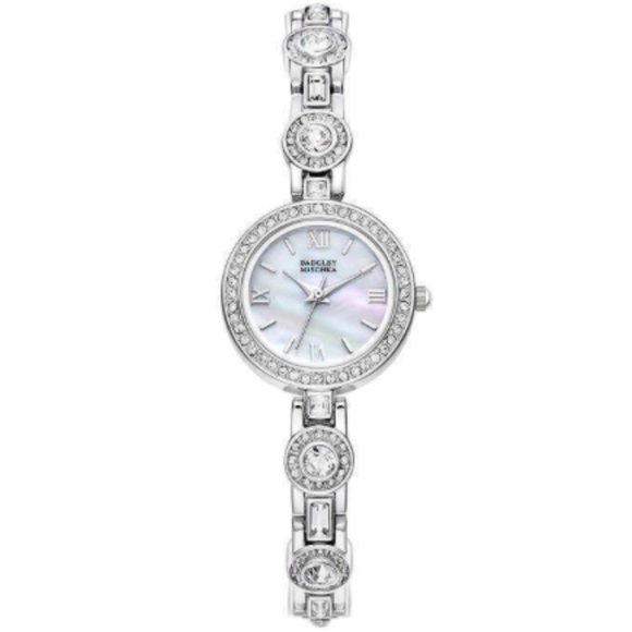 Badgley Mischka Accessories - Badgley Mischka Women's Silver-tone Crystal Watch